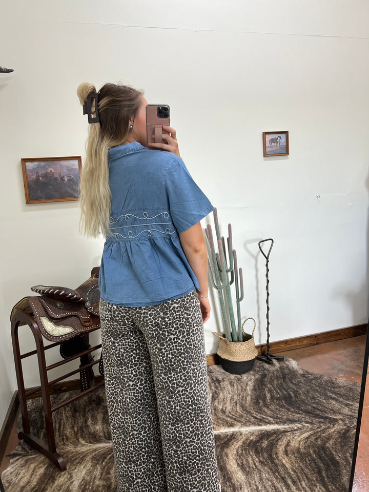 Denim Loopty Lou Top