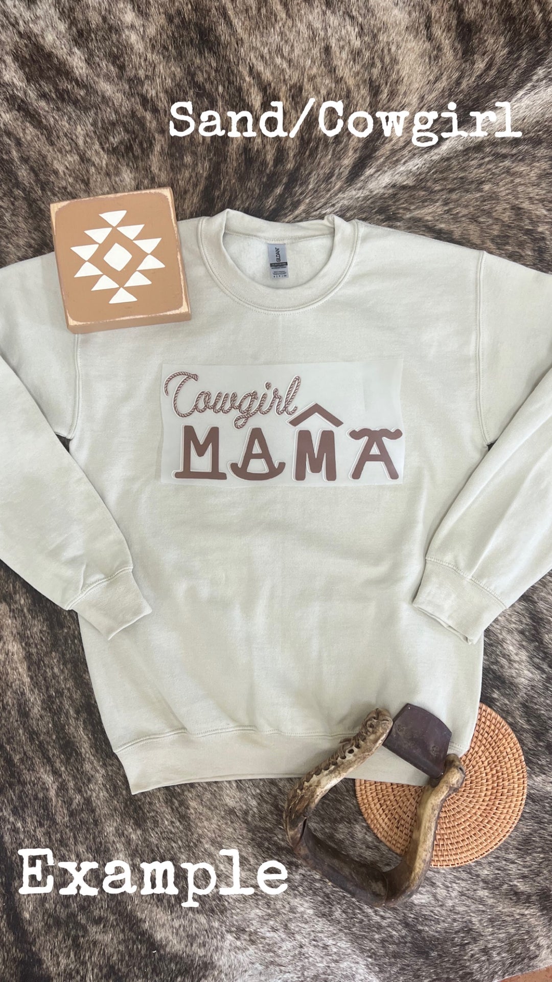 Cowgirl Mama Crewneck{Multiple Colors}