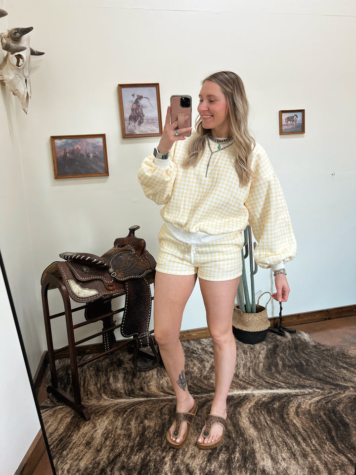 Yellow Gingham Set