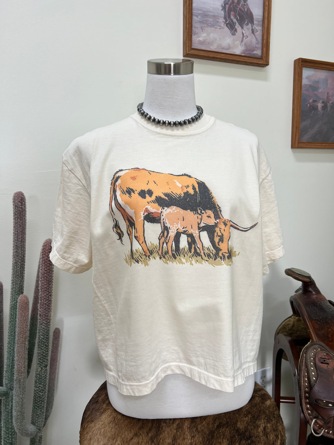 Longhorn Pair Boxy T-Shirt