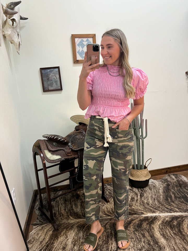 Vintage Wash Camo Jeans