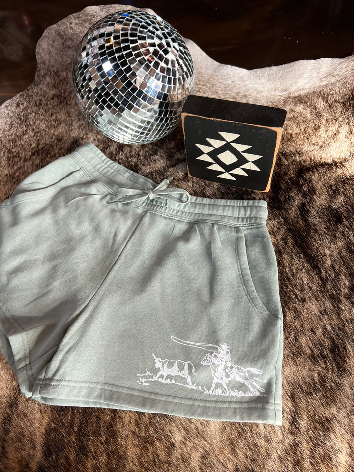 Cowboy Shorts-SAGE{Pick Your Design}