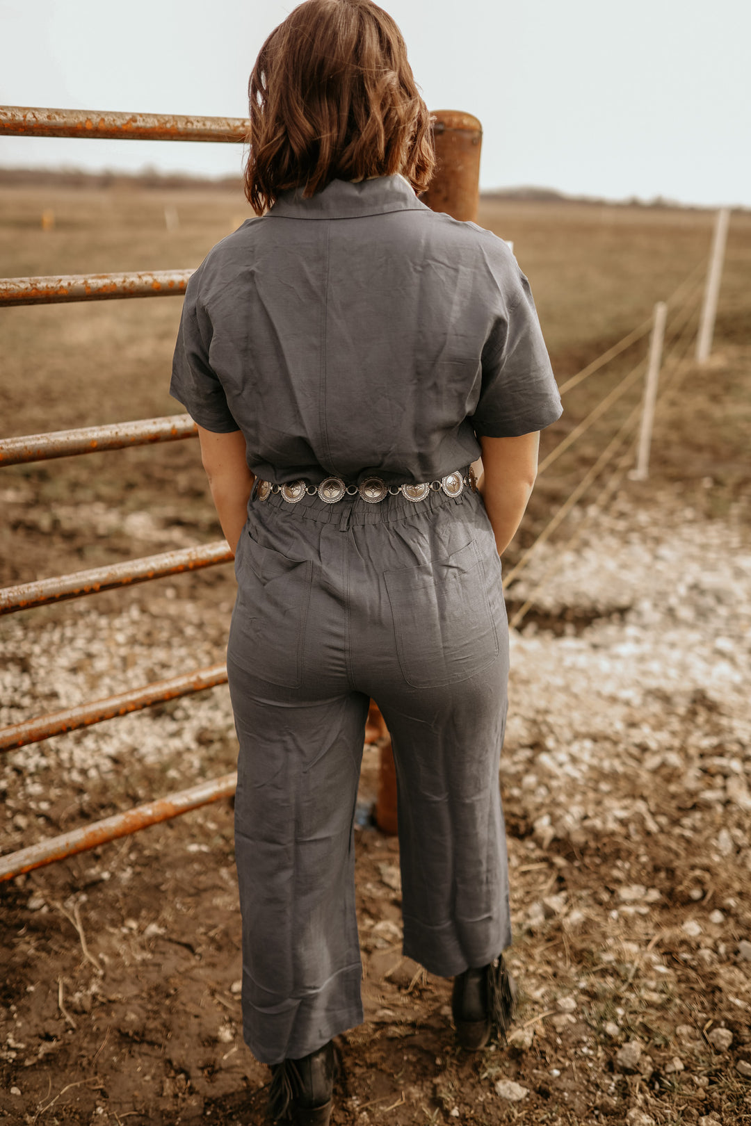 Barrett Jumpsuit-Dark Denim{SIZE LARGE}