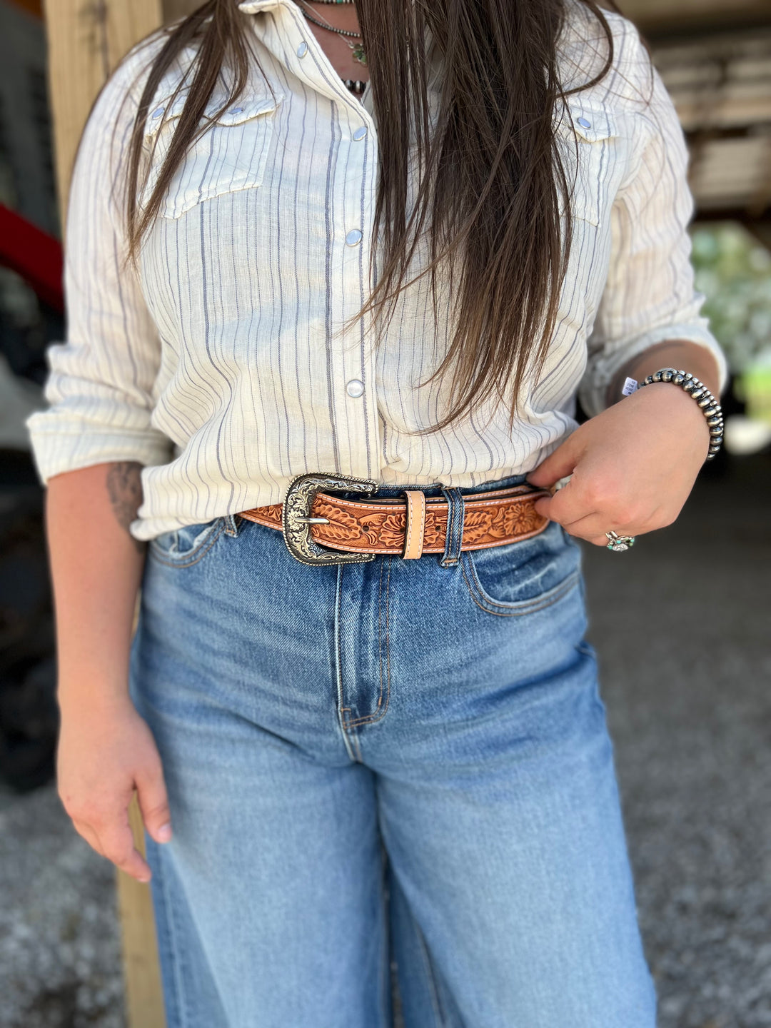 Bingham Stripe Button-Up{MEDIUM ONLY}