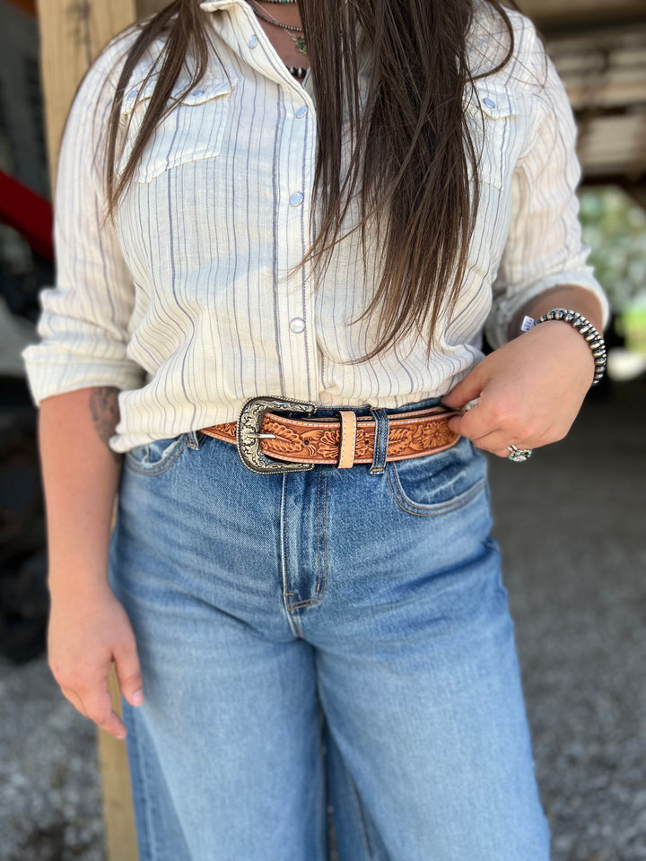 Bingham Stripe Button-Up{MEDIUM ONLY}
