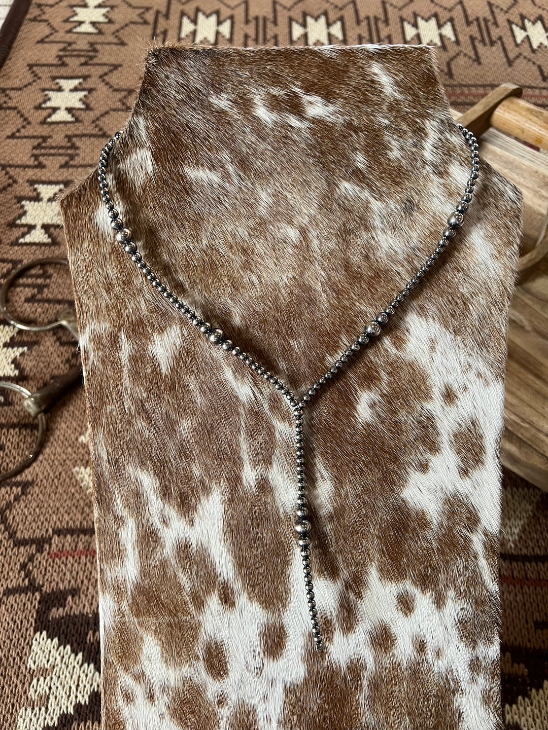 Graduated Sterling Silver Pearl Lariat Necklace