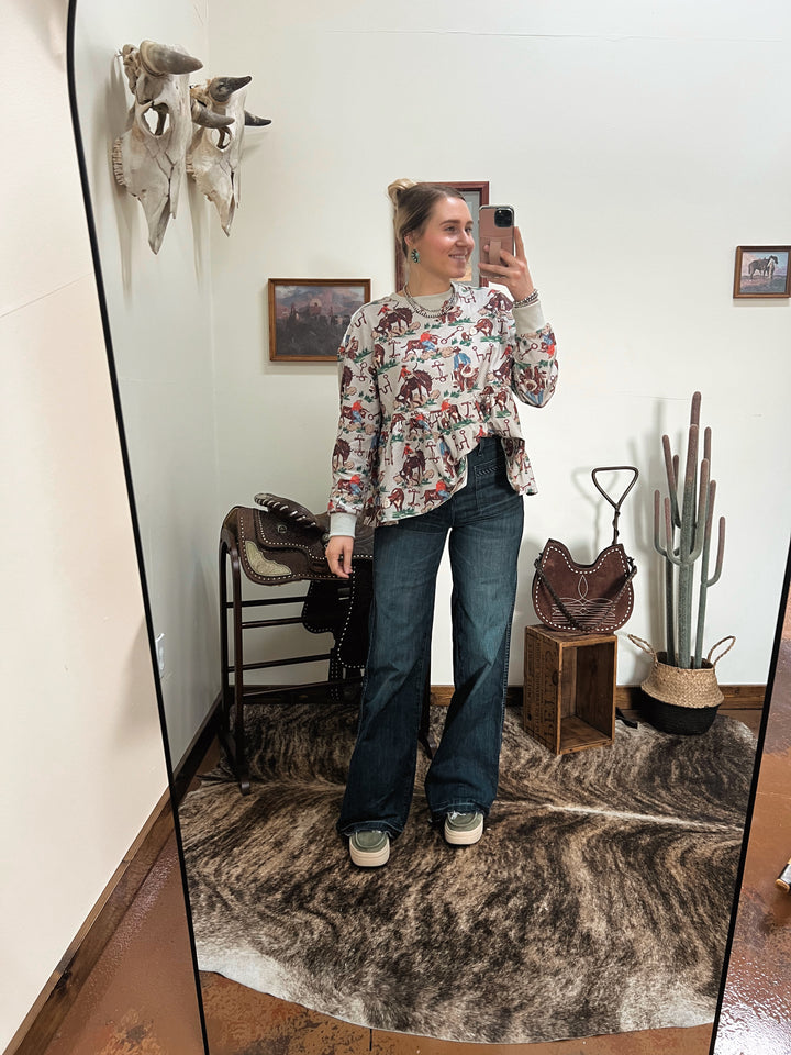 Cowhand Things Tunic Top