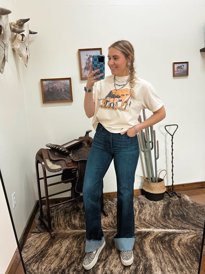 Longhorn Pair Boxy T-Shirt