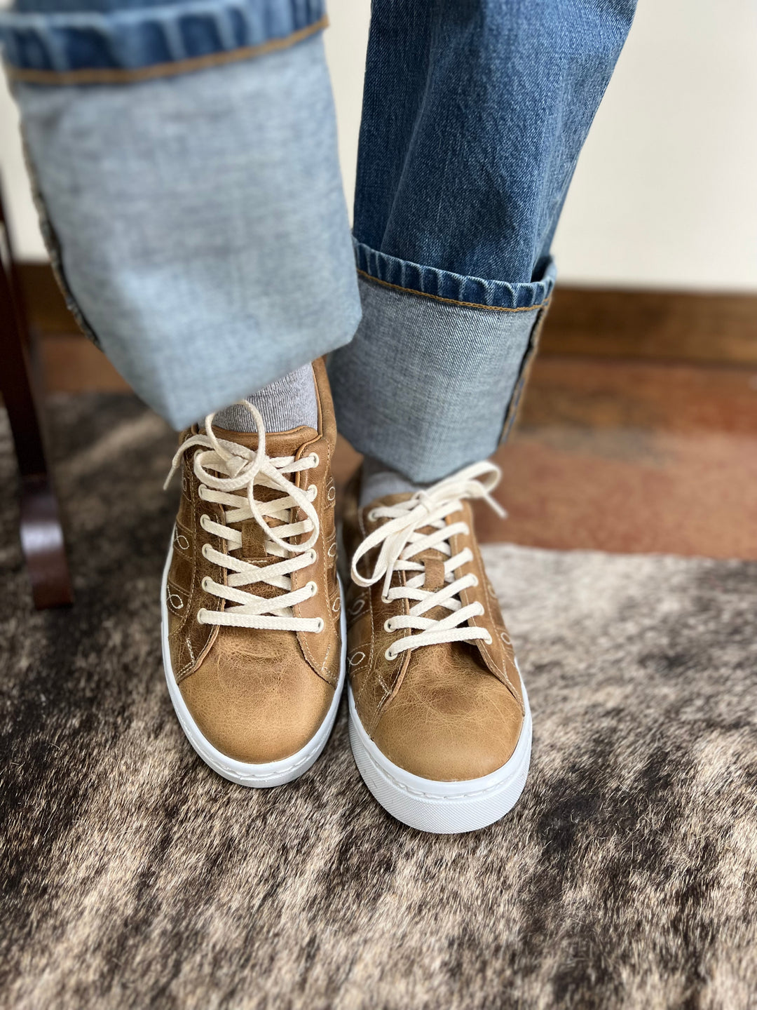 The Sheridan Tennis Shoes-Whiskey{ONLY SIZE 6}