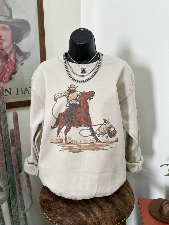 Rope the Easter Bunny Crewneck
