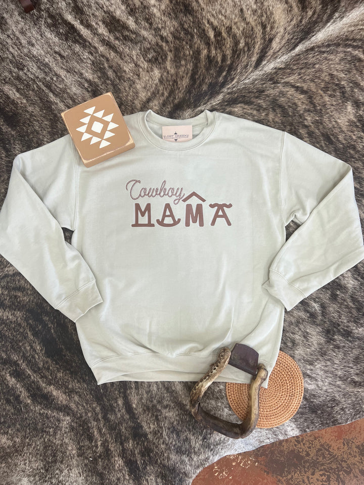 Cowboy Mama Crewneck{Multiple Colors}