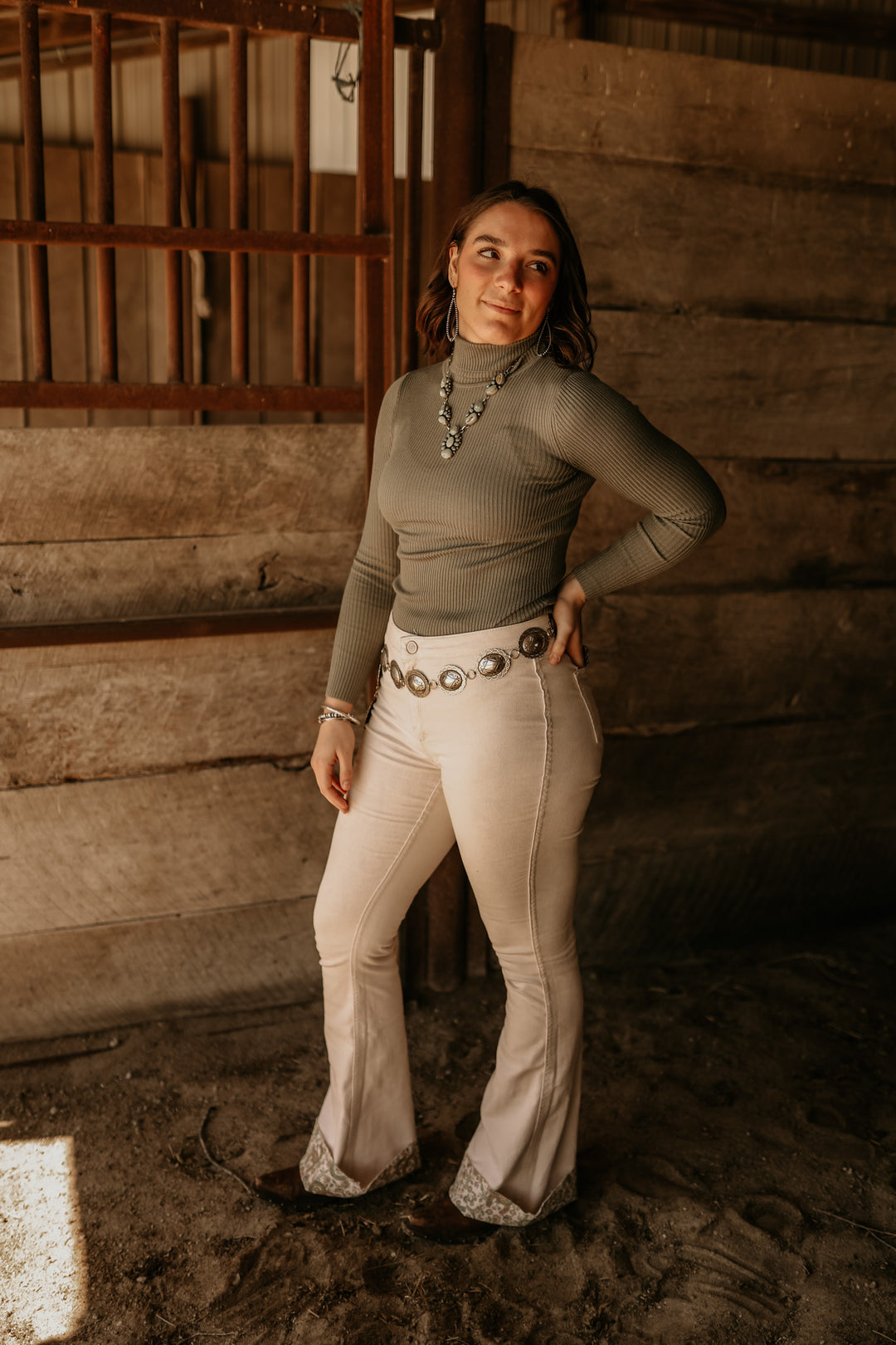 Floral Horse Shoe Flares-REVERSIBLE