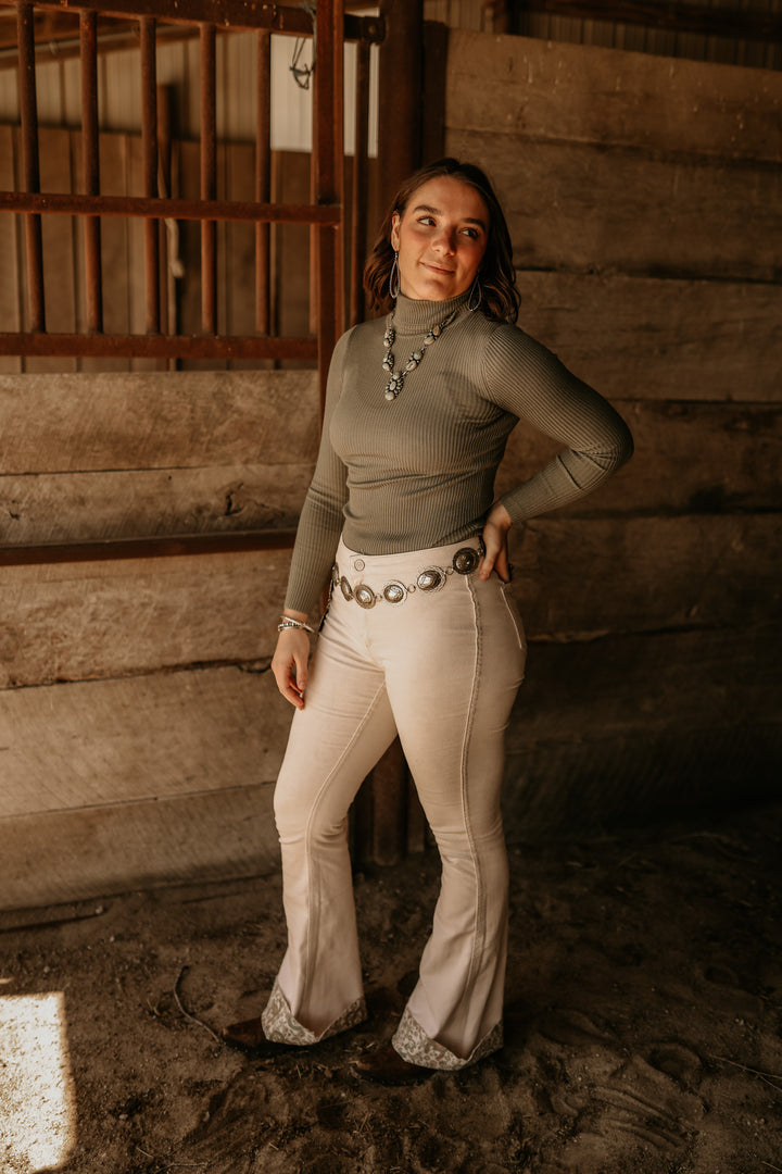 Floral Horse Shoe Flares-REVERSIBLE