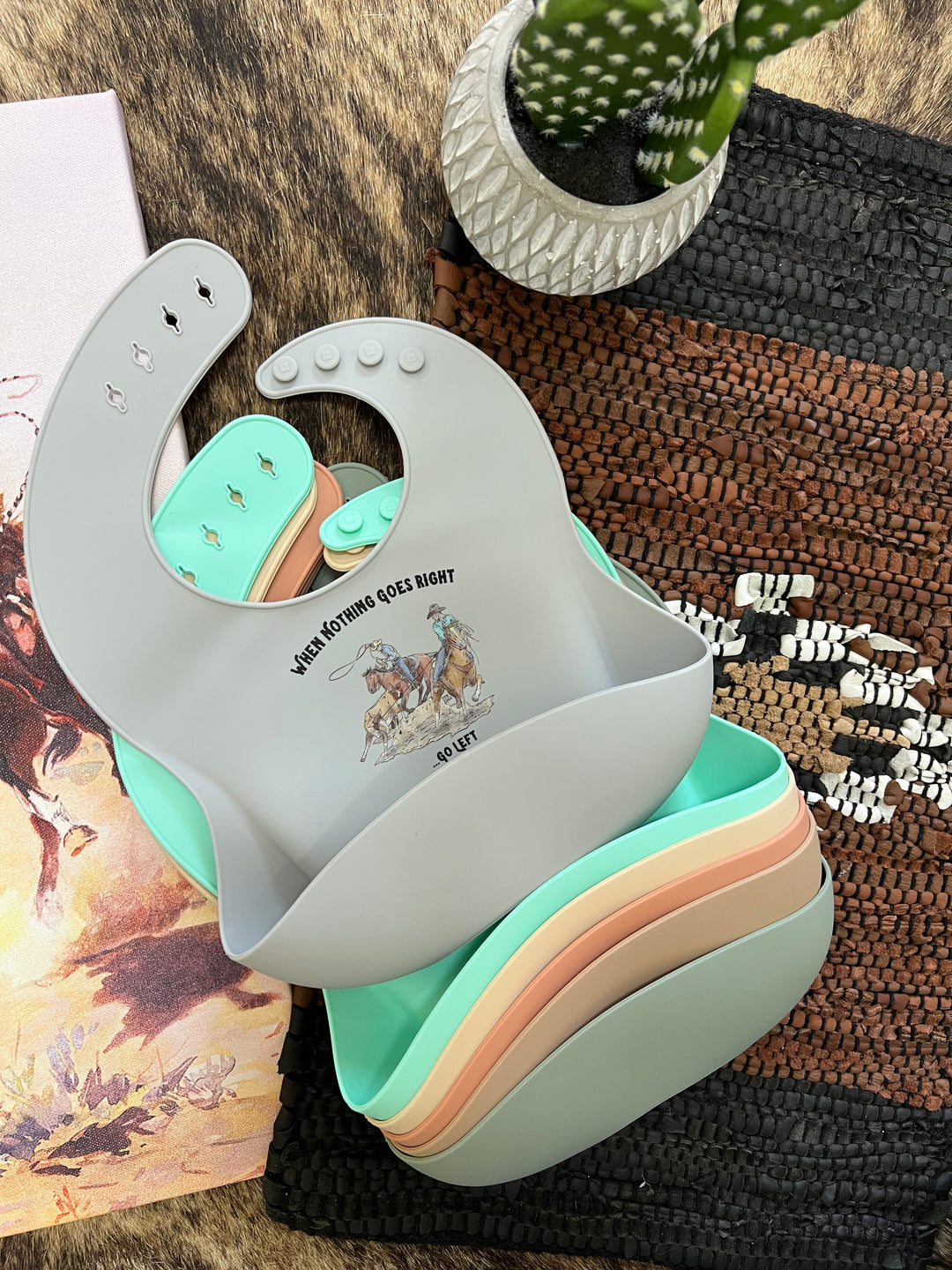 Go Left Silicone Bib