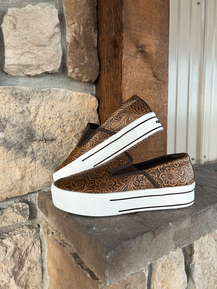 Ariat: Floral Emboss Slip On Shoes