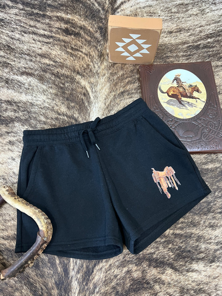Saddle Shorts-Black