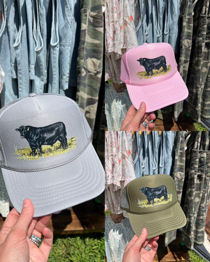 Angus Trucker Hat{Multiple Colors}