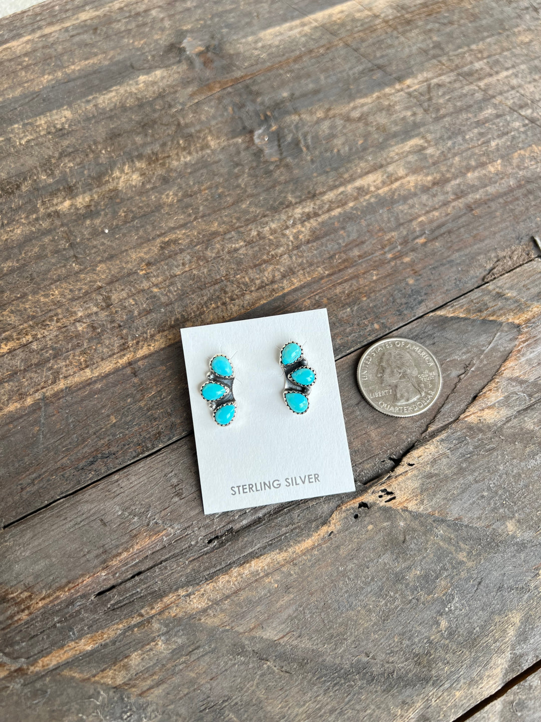 3 Stone Earrings