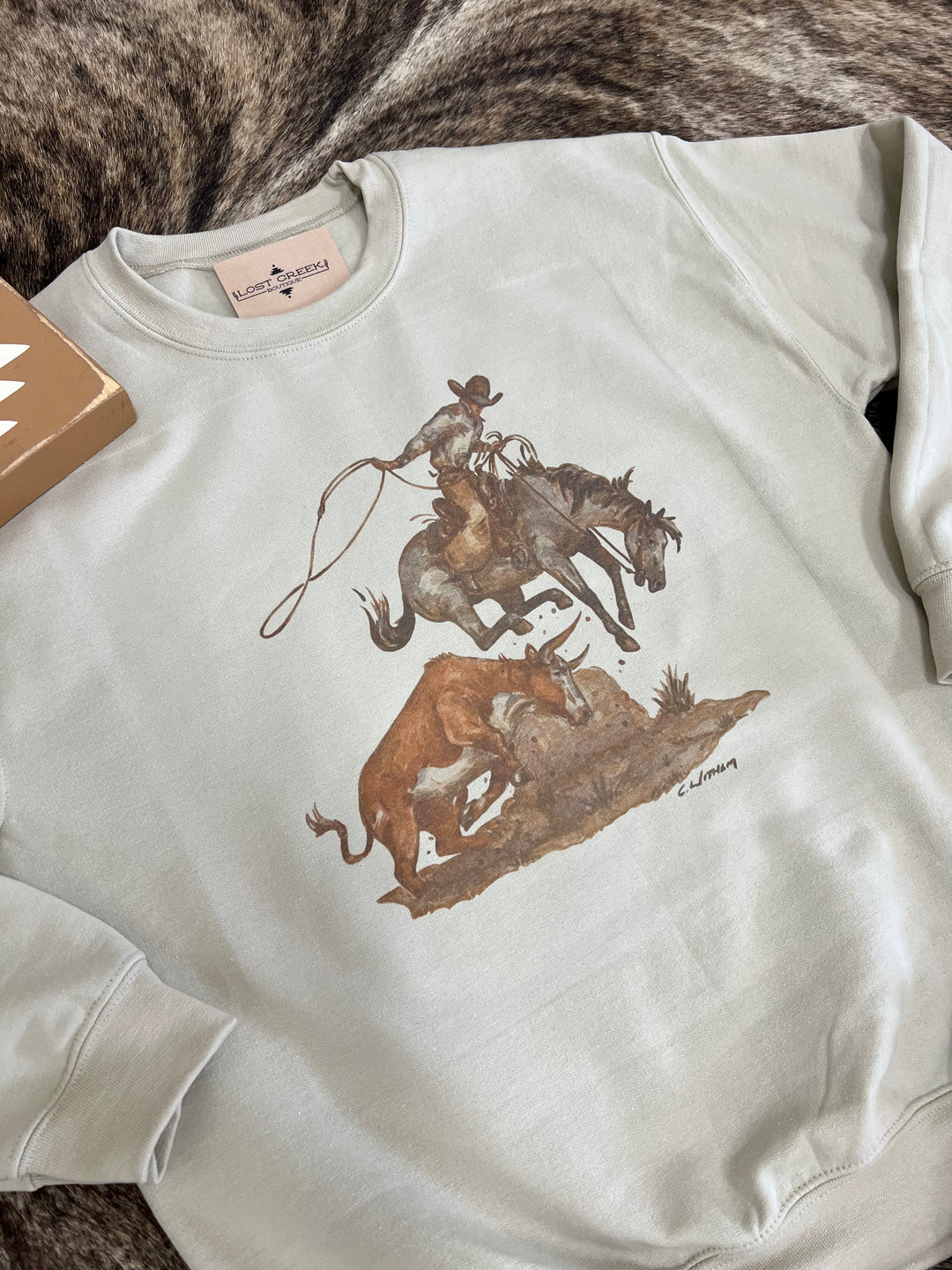 Sharp Shooter Crewneck-Sand