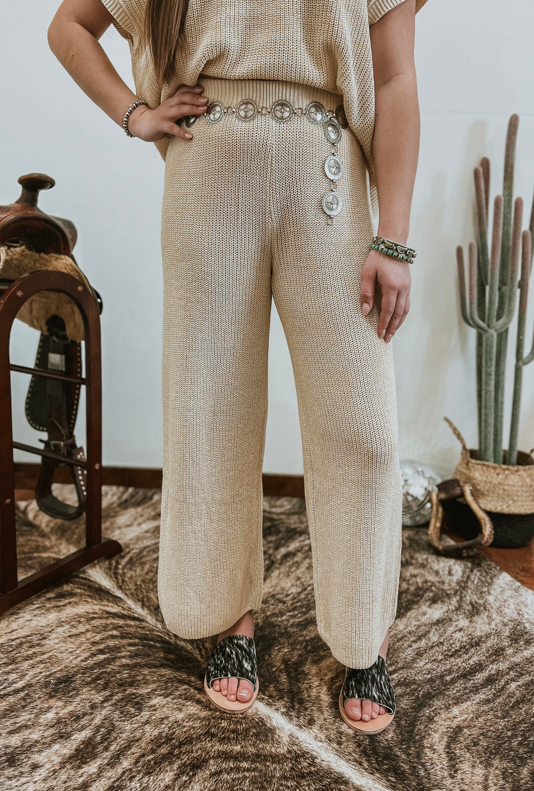 The Austin Knit crop pant{SIZE MEDIUM ONLY}