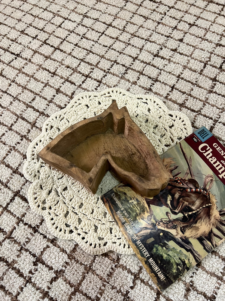Horse Head Dough Bowl