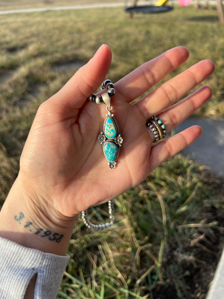 White Water Flower Pendant