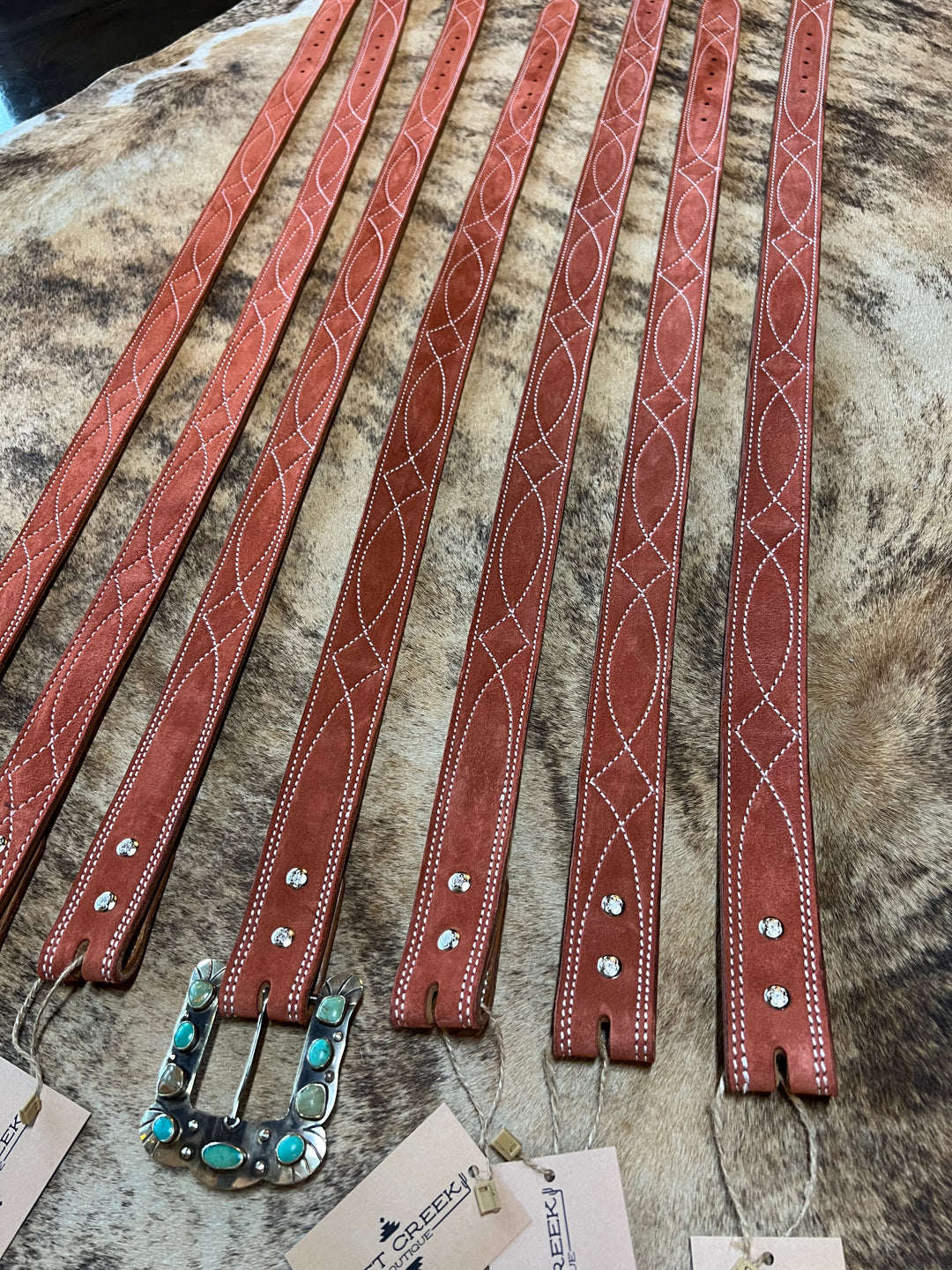 Sedona Rough Out Leather Belt