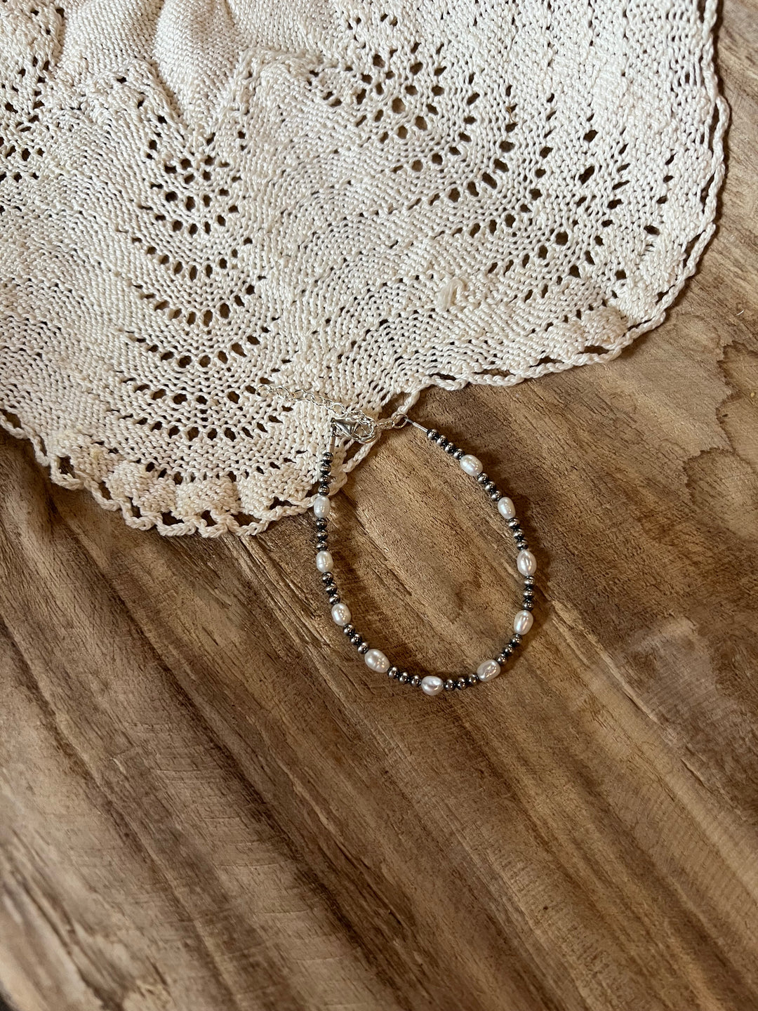 3mm Pearl & Fresh Water Pearl Bracelet