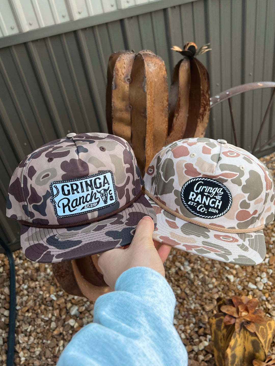 Camo Gringa Ranch Patch Hat{multiple colors}