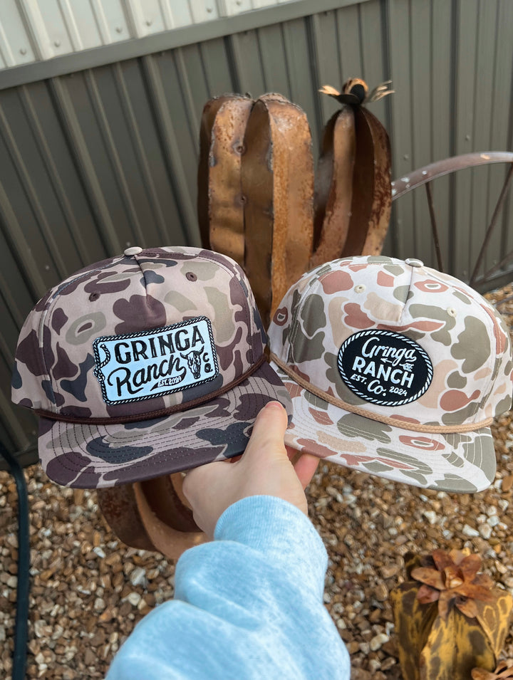 Camo Gringa Ranch Patch Hat{multiple colors}