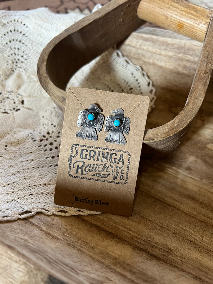 Thunderbird Stamped Earrings