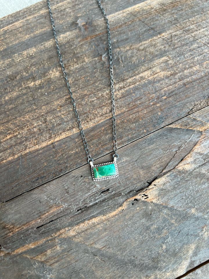 Turquoise Bar Necklace