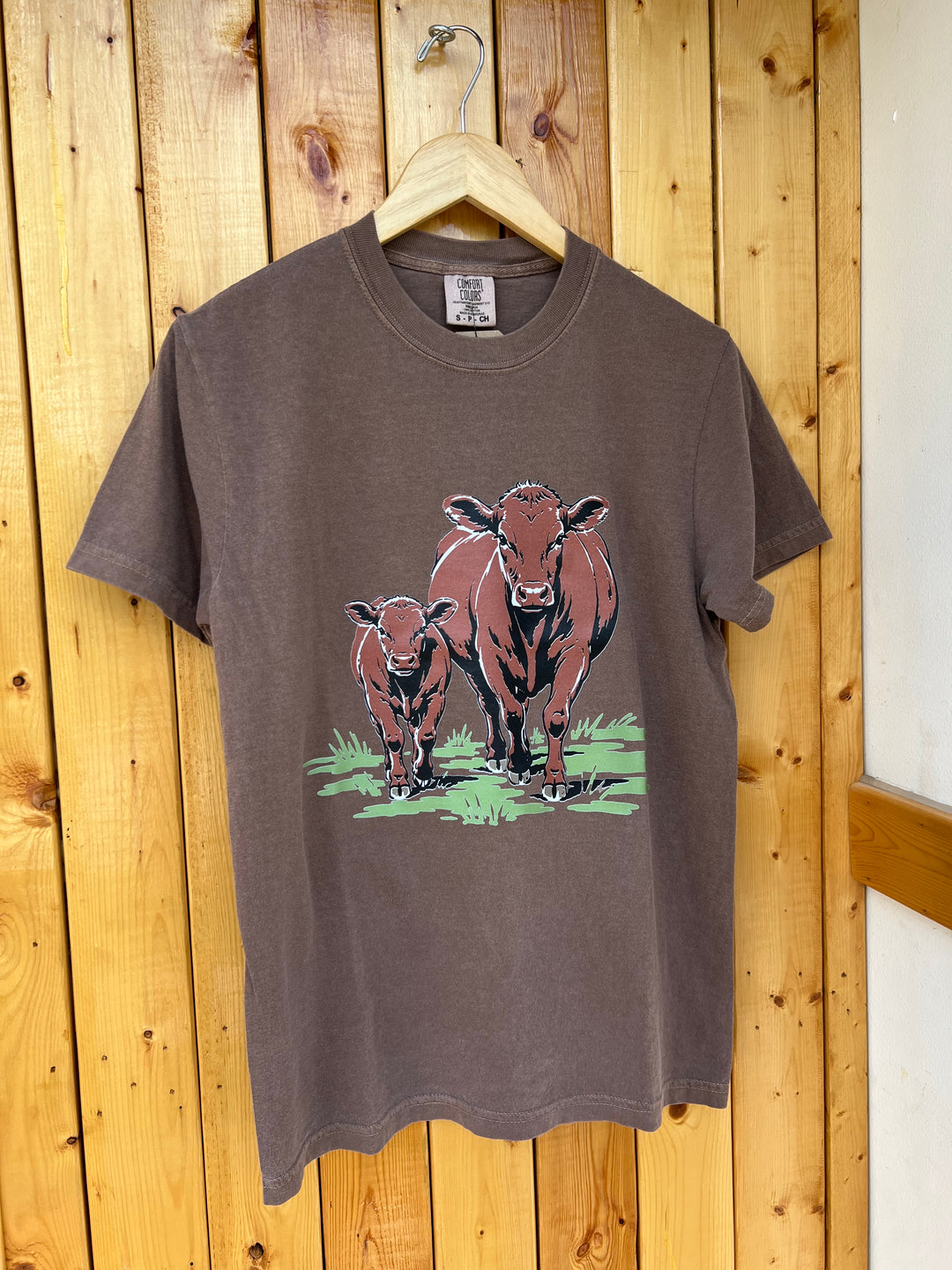 Red Angus T-Shirt-Mocha
