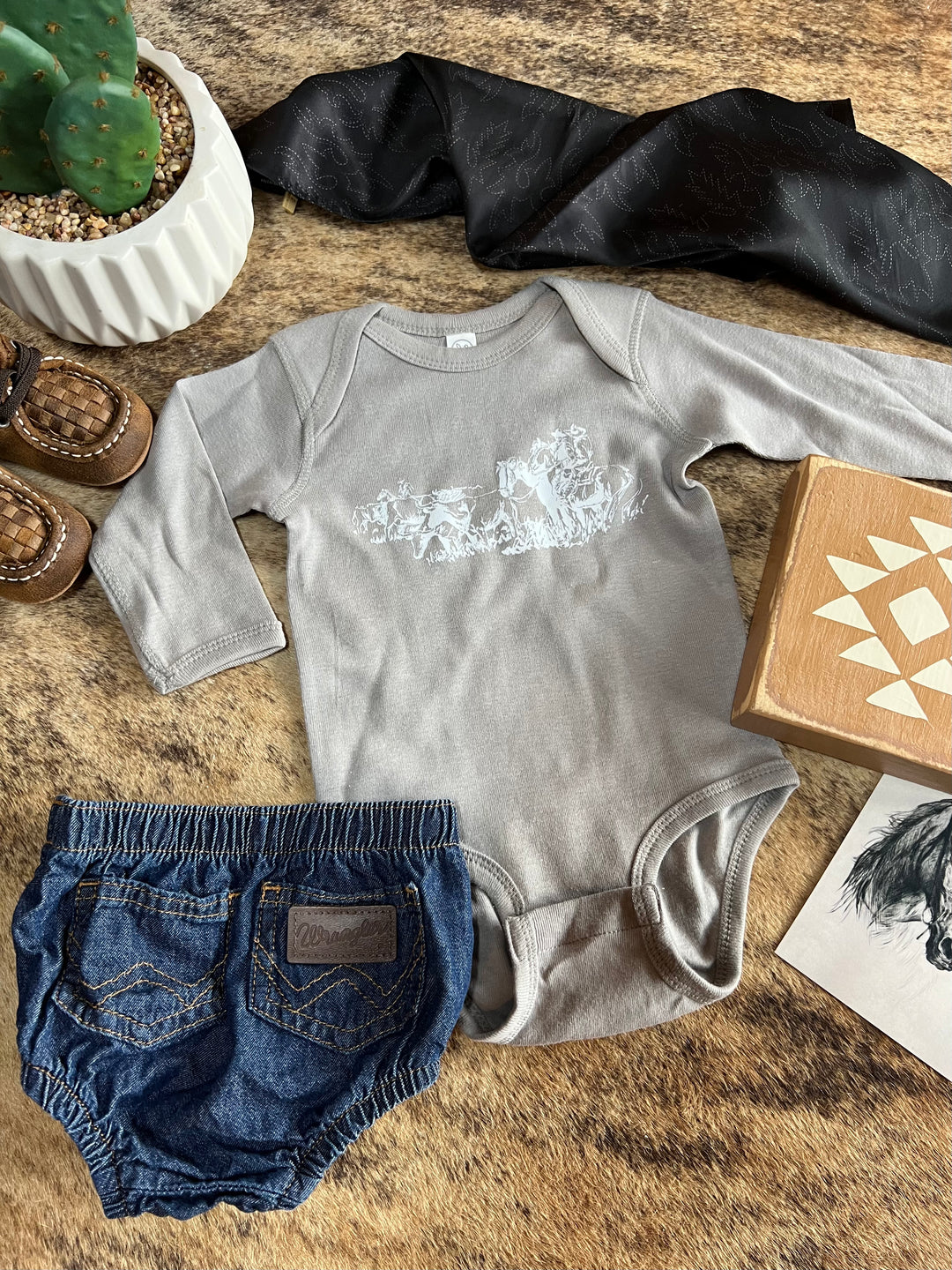 Herd Em Longsleeve Onesie