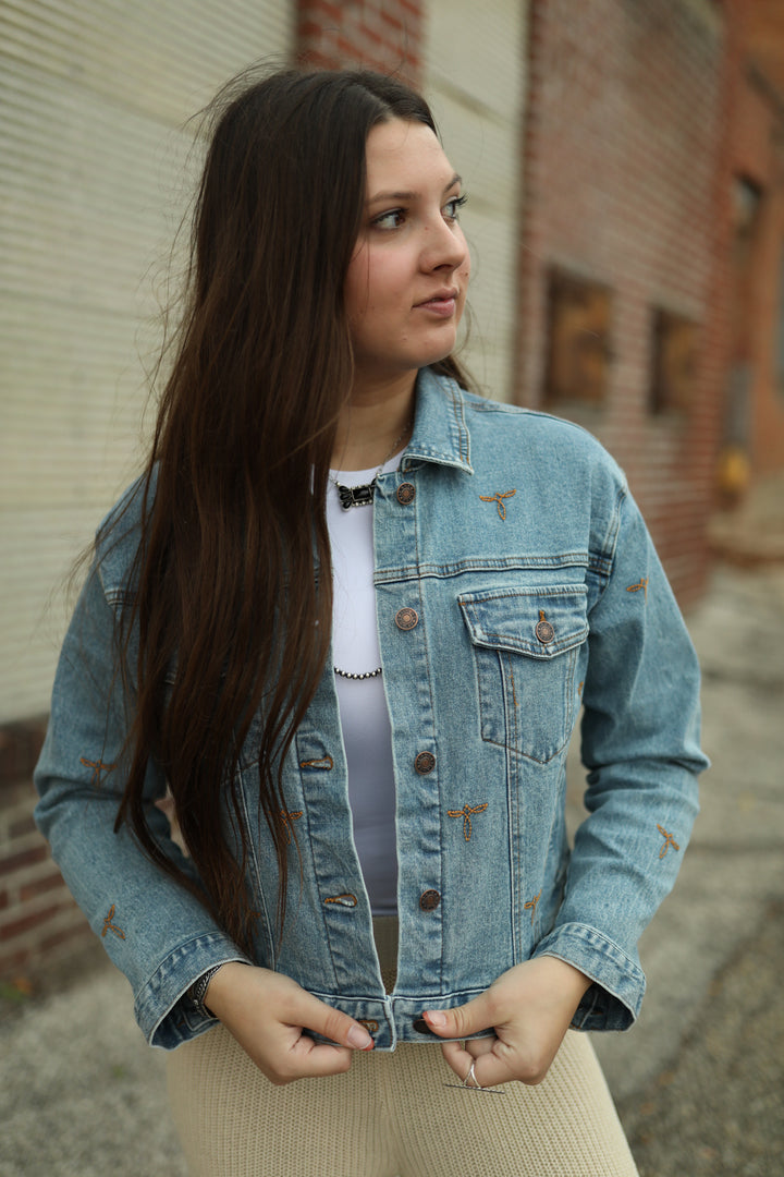 Boot Stitch Denim Trucker Jacket