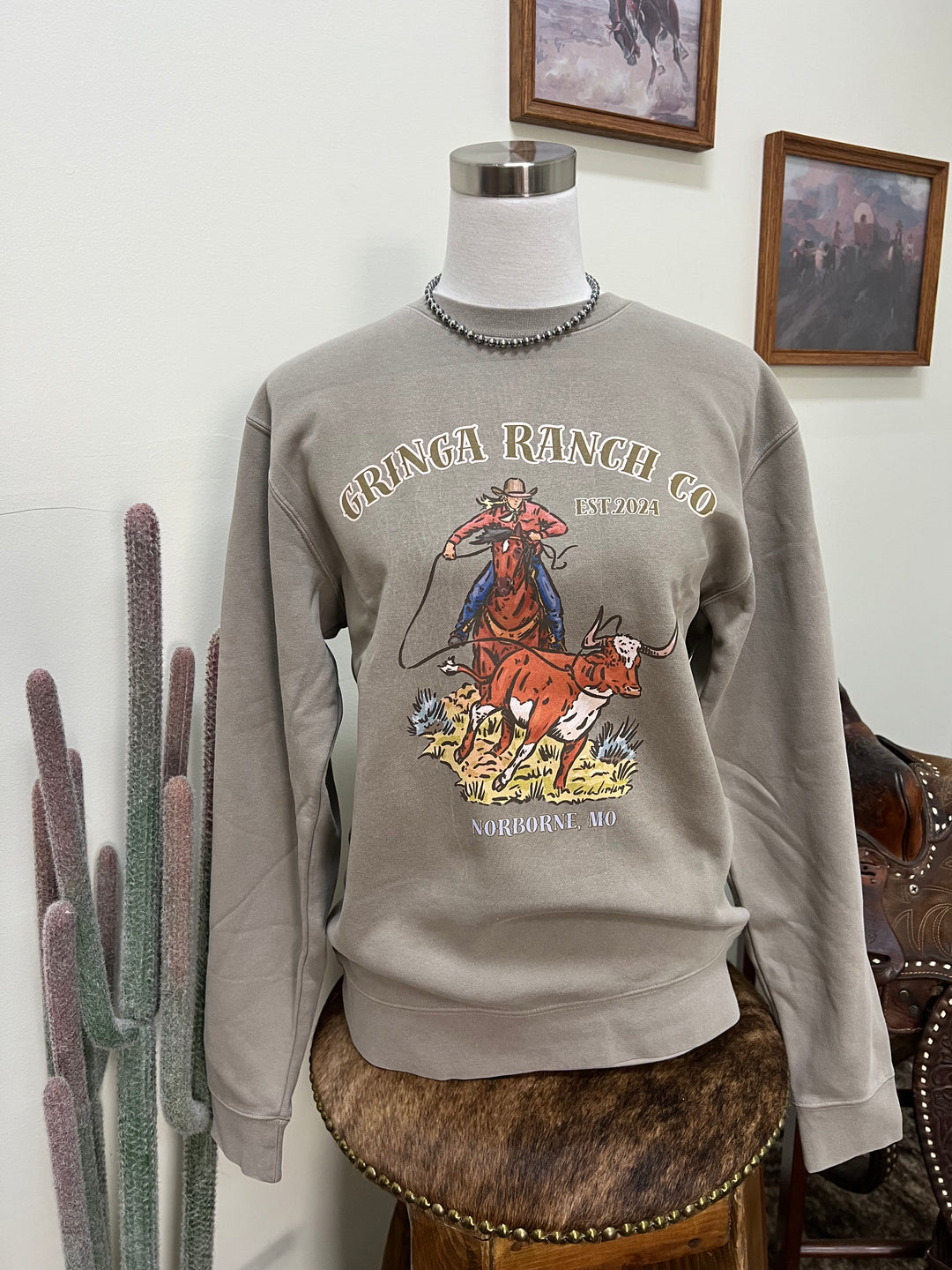 Gringa Roper Brand Crewneck{Multiple Colors}