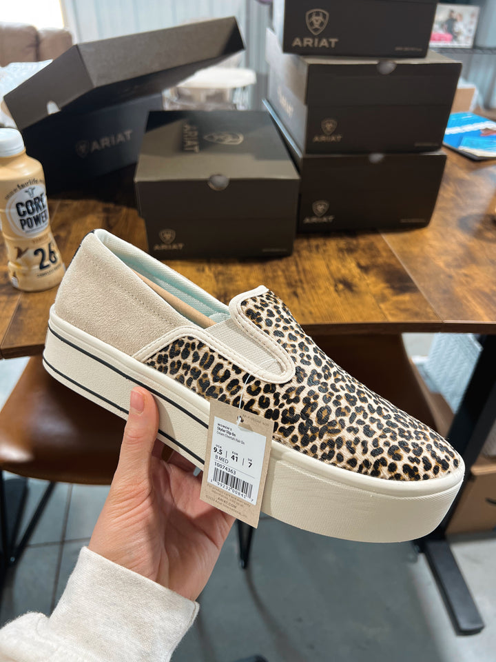 Ariat: Cheetah Hair On Slip On Shoes