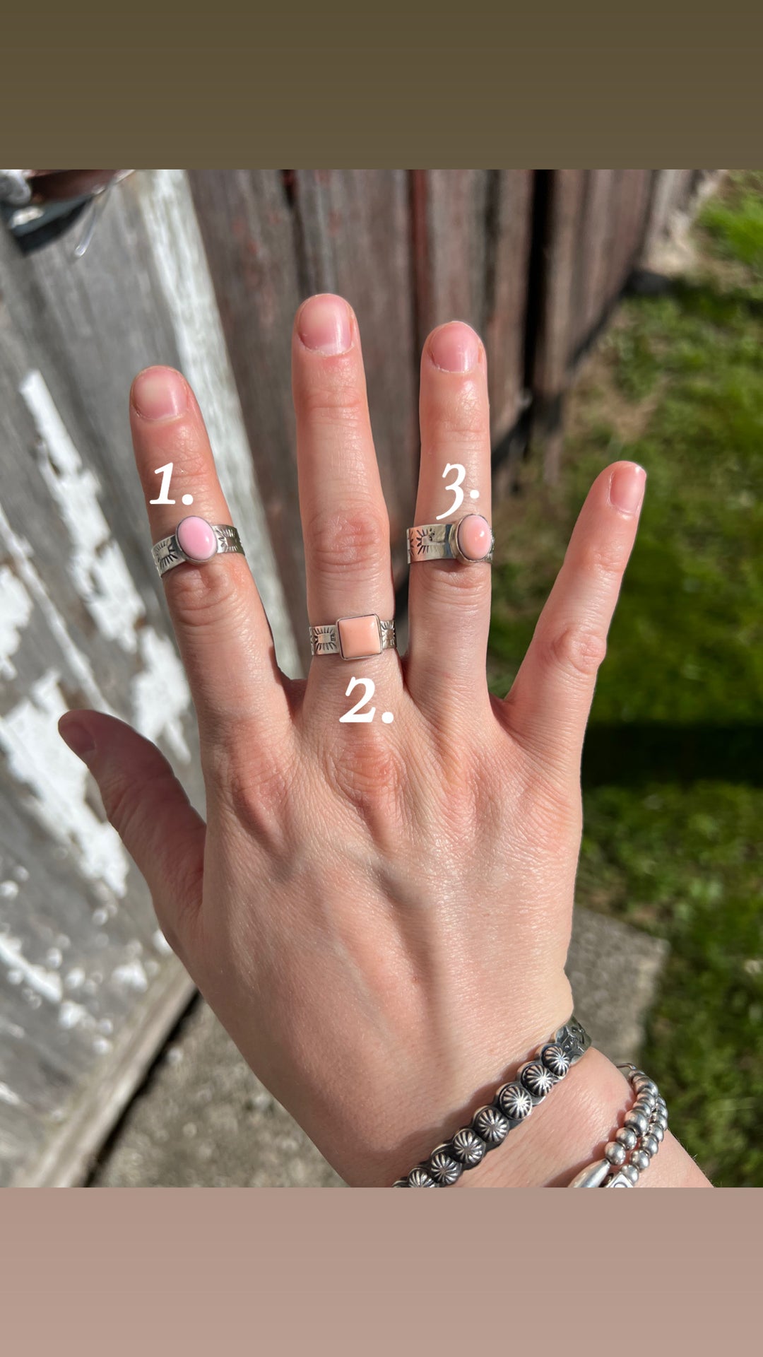 Everyday Stamped Rings{PLEASE READ DESCRIPTION FOR SIZING}