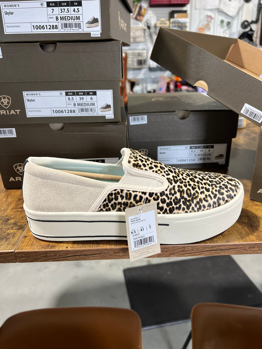 Ariat: Cheetah Hair On Slip On Shoes