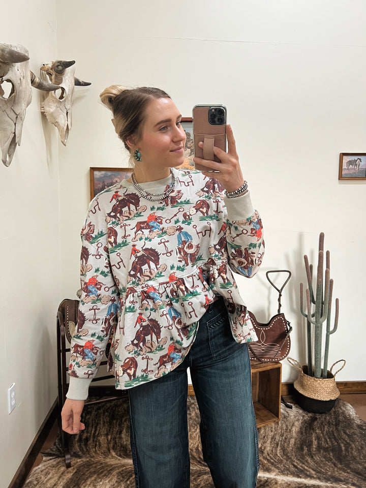 Cowhand Things Tunic Top