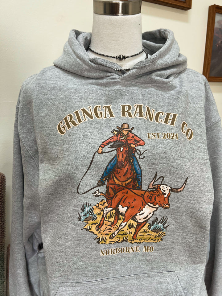 Gringa Roping Brand  Hoodie{Multiple Colors}