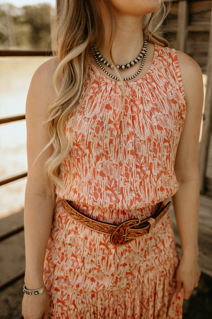 Rust Cactus Print Set