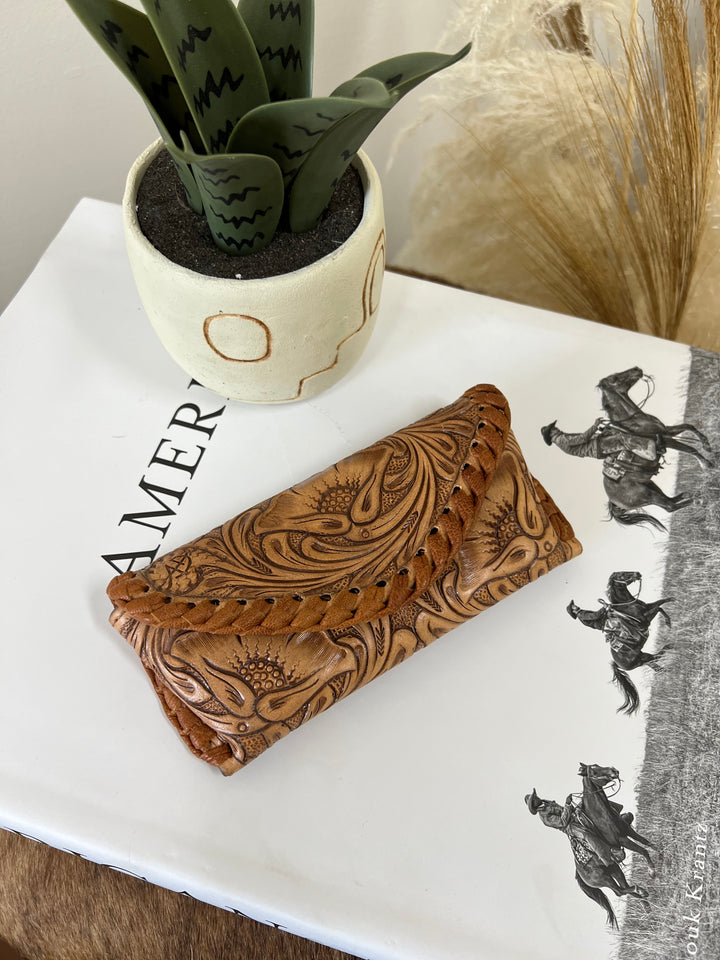 Leather Sunglasses Case-Natural