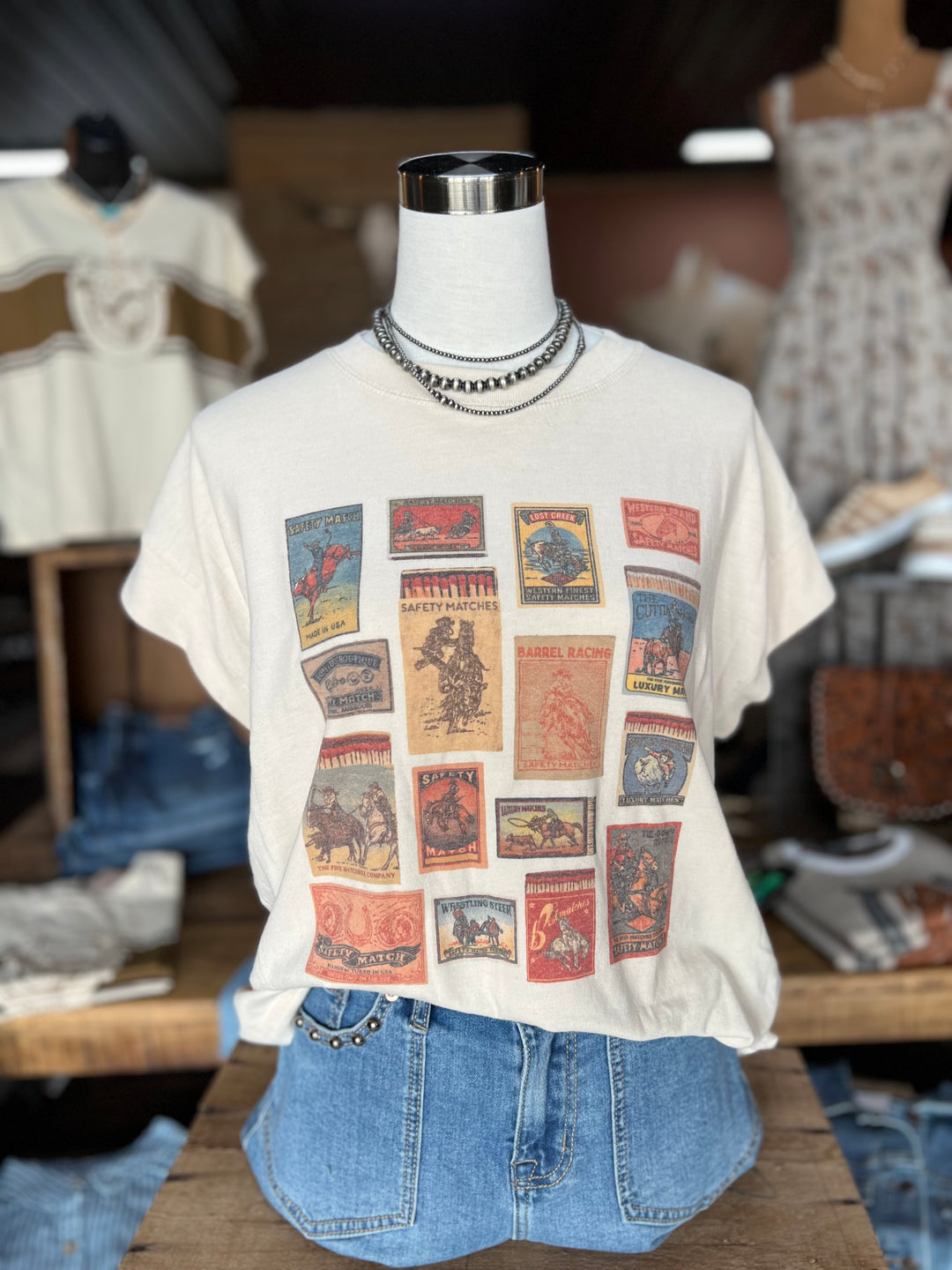 Rodeo Event Matchbook Relaxed Tee