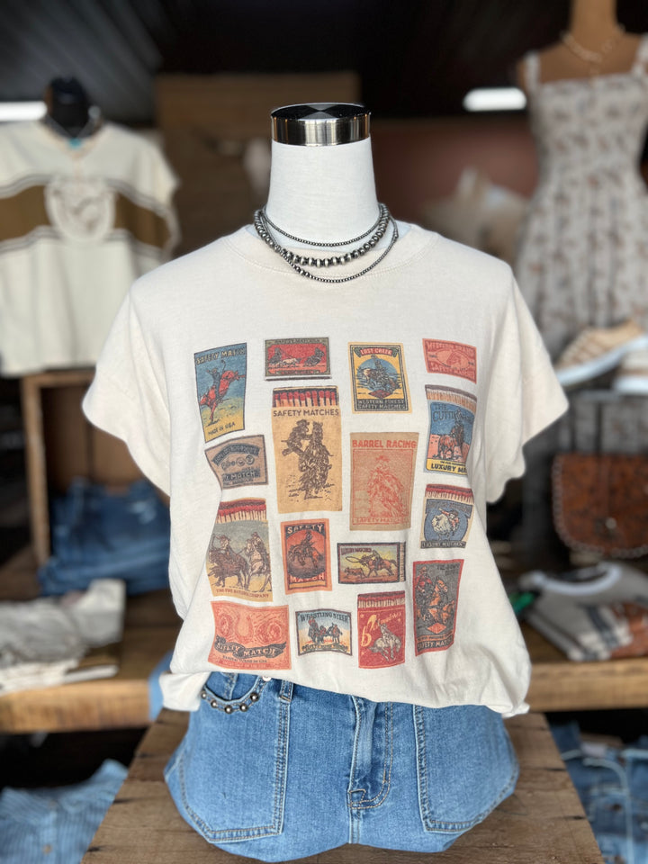 Rodeo Event Matchbook Relaxed Tee