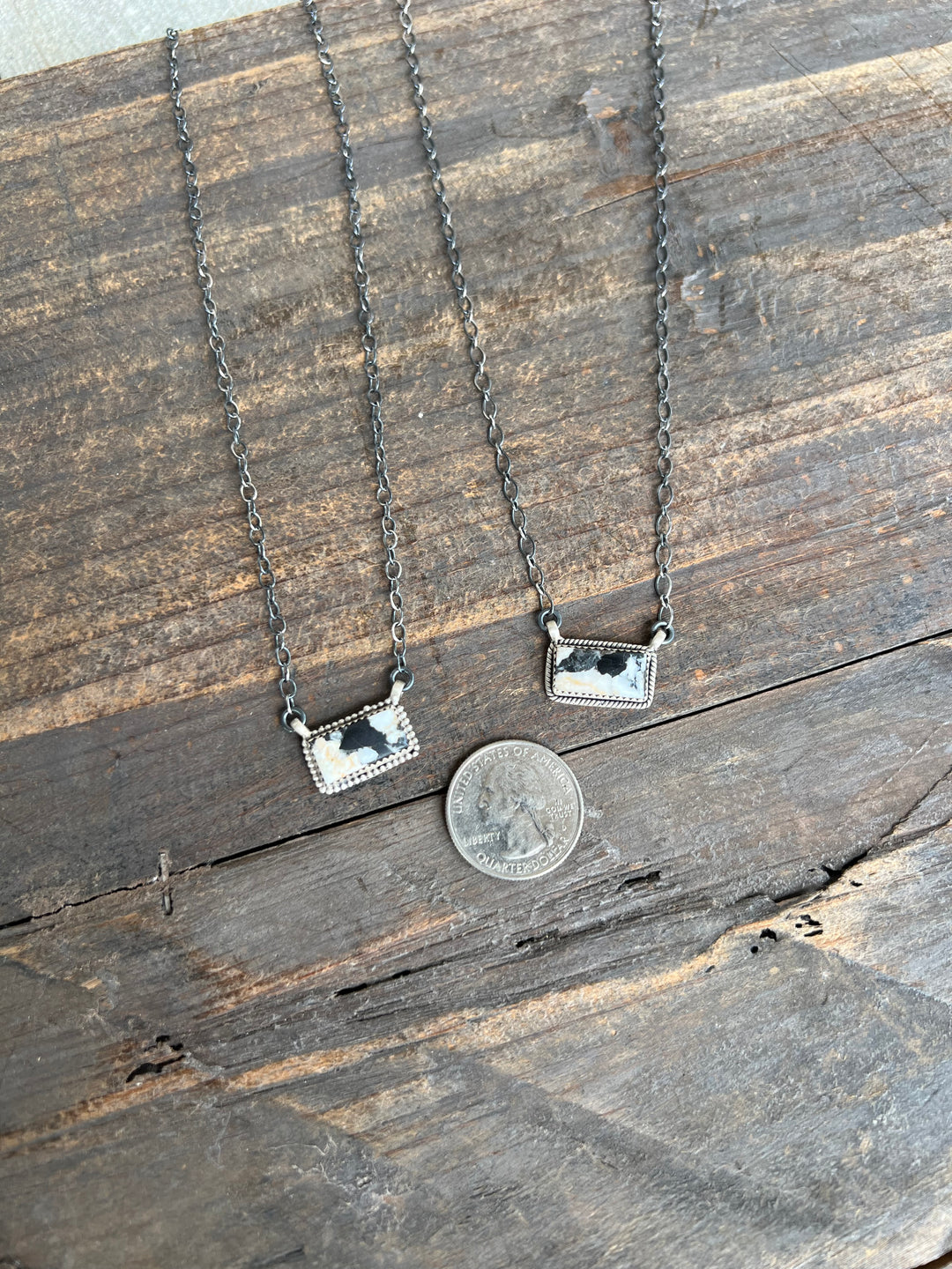 White Buffalo Bar Necklace