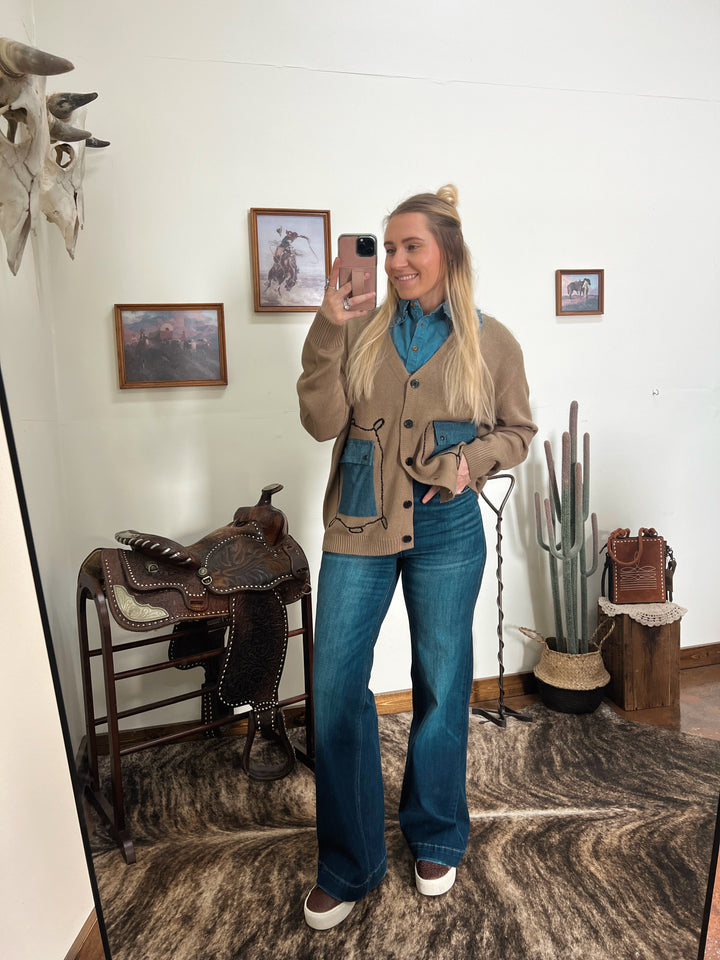 Cattle Babe Cardigan-Hereford