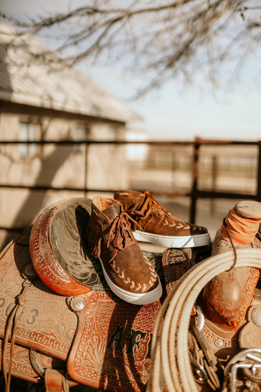The Cheyenne Fringe Tennis Shoes{SIZE 10 ONLY}