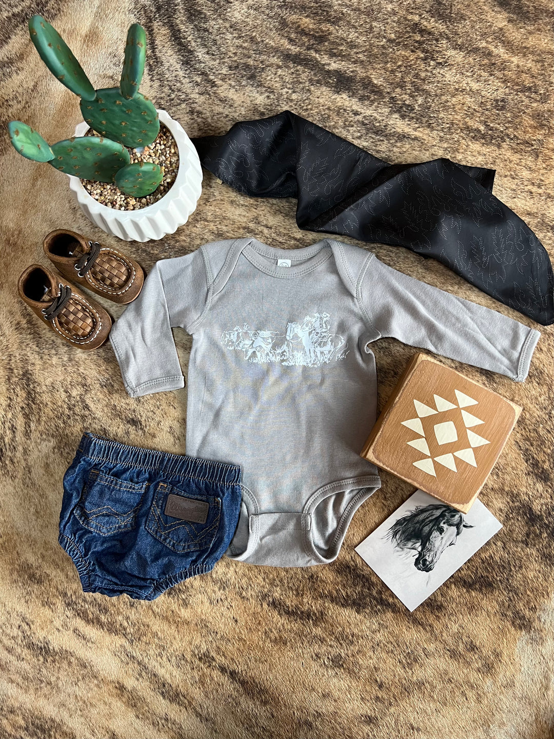 Herd Em Longsleeve Onesie