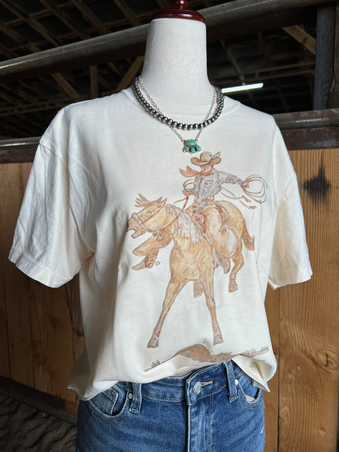 Wild One Bronc Box Tee